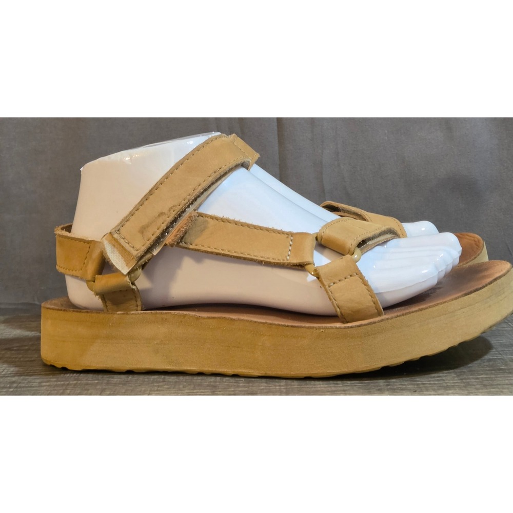 Teva Midform Universal Leather Sandals Women's Size 8 Tan